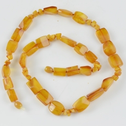 Amber necklace jewelry for men butter color